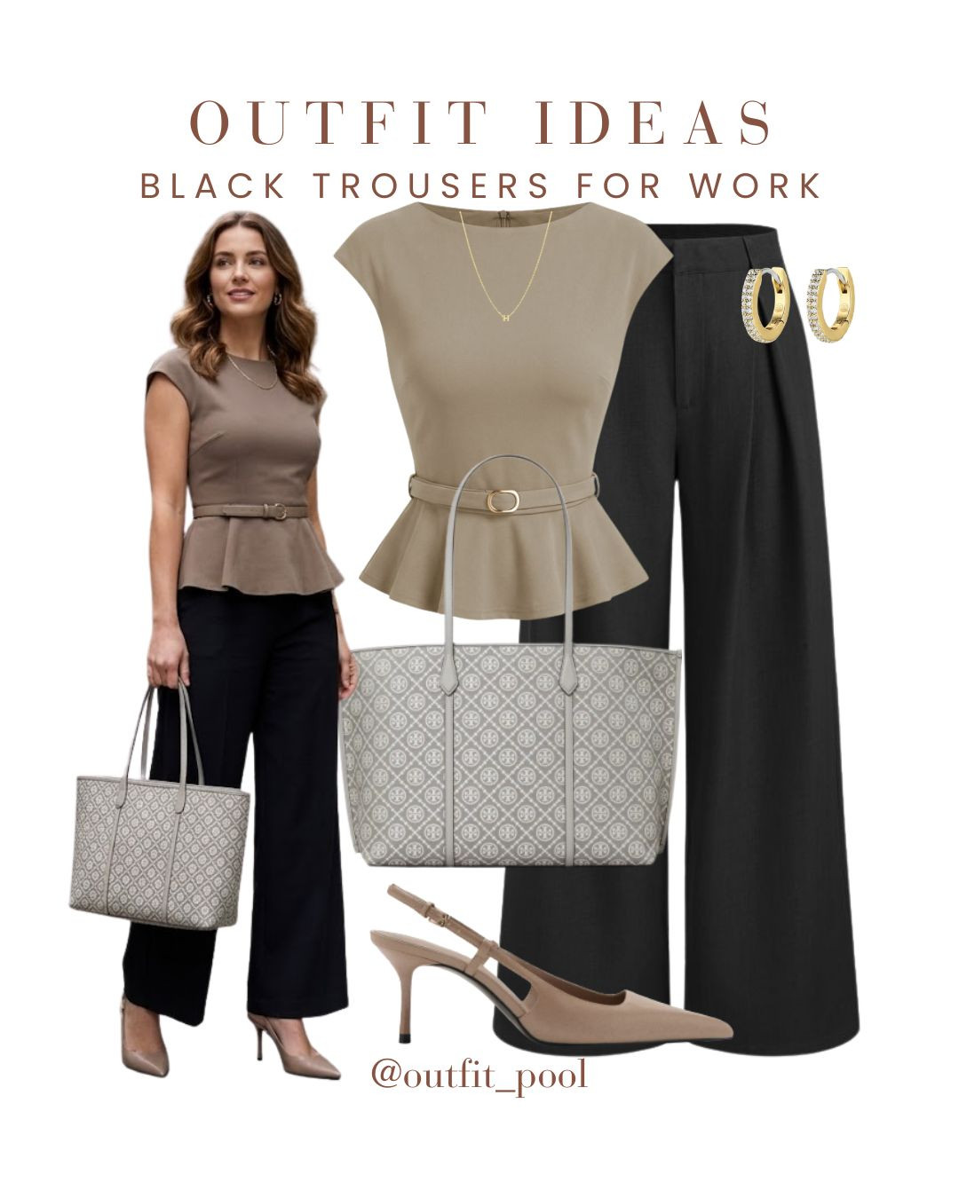
Black trousers = the ultimate office essential 🖤✨ Styled these Amazon black trousers with different statement tops to create chic, polished workwear looks that make getting dressed for the office so easy 🙌 White peplum blazer top — clean, structured, and power-dressing approved Yellow waistcoat — fresh, modern, and perfect for spring/summer workwear Khaki peplum top — soft neutral tones with an elevated silhouette Checkered structured top — classic with a sophisticated twist One pair of trousers, endless office-ready outfits 👩‍💼✨ (Black Trousers, Black Pants Outfit, Tailored Trousers, Wide Leg Black Trousers, Chic Trouser Outfit, Workwear Trousers, Business Casual Style, Smart Casual Outfit, Minimalist Wardrobe, Black Trousers for Work, Neutral Outfit Ideas, Street Style Outfit, Effortless Style, Office Outfit Inspiration, Day to Night Outfit, Chic Neutral Fashion, Outfit Inspiration) 

 #LTKgrwm #LTKootd #LTKPetite