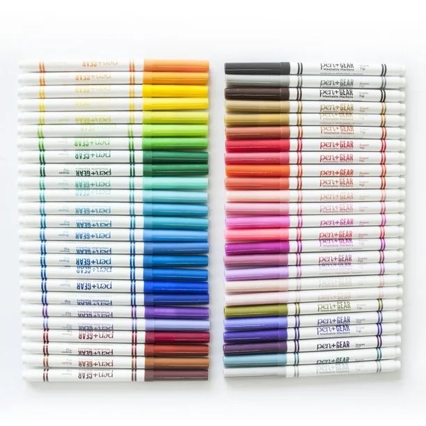 Pen + Gear 50CT Super Tip Washable Marker Classic Colors | Walmart (US)