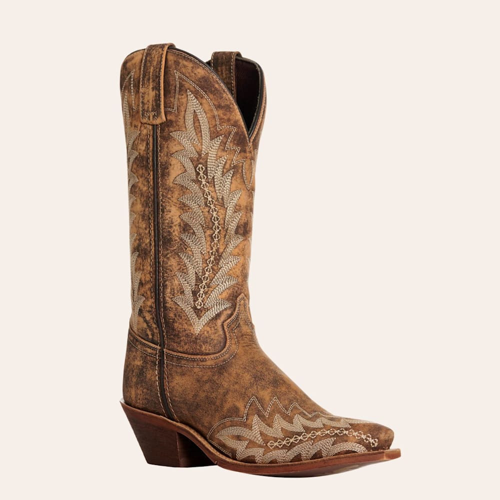 Laredo Women's Emmylee Distressed Tan Snip Toe Cowboy Boots | Cavender's