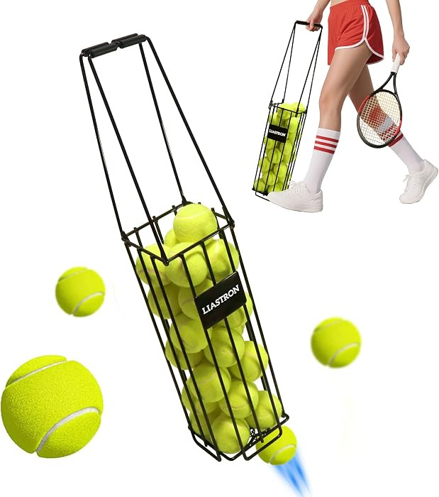 Tennis Ball Hopper Basket Pickleball Picker Upper Pickleball Ball Basket Pickup Hopper Retriever ... | Amazon (US)