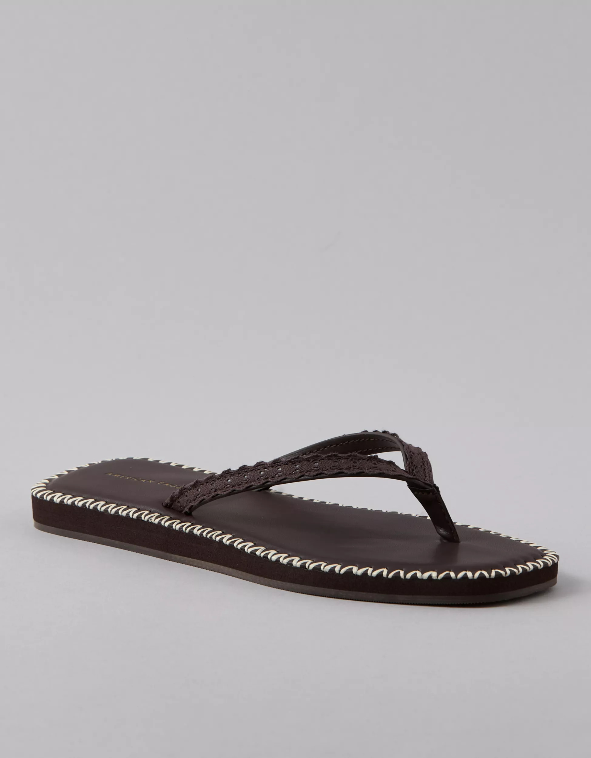 AE Textured Overlay Flip Flop | American Eagle Outfitters (US & CA)