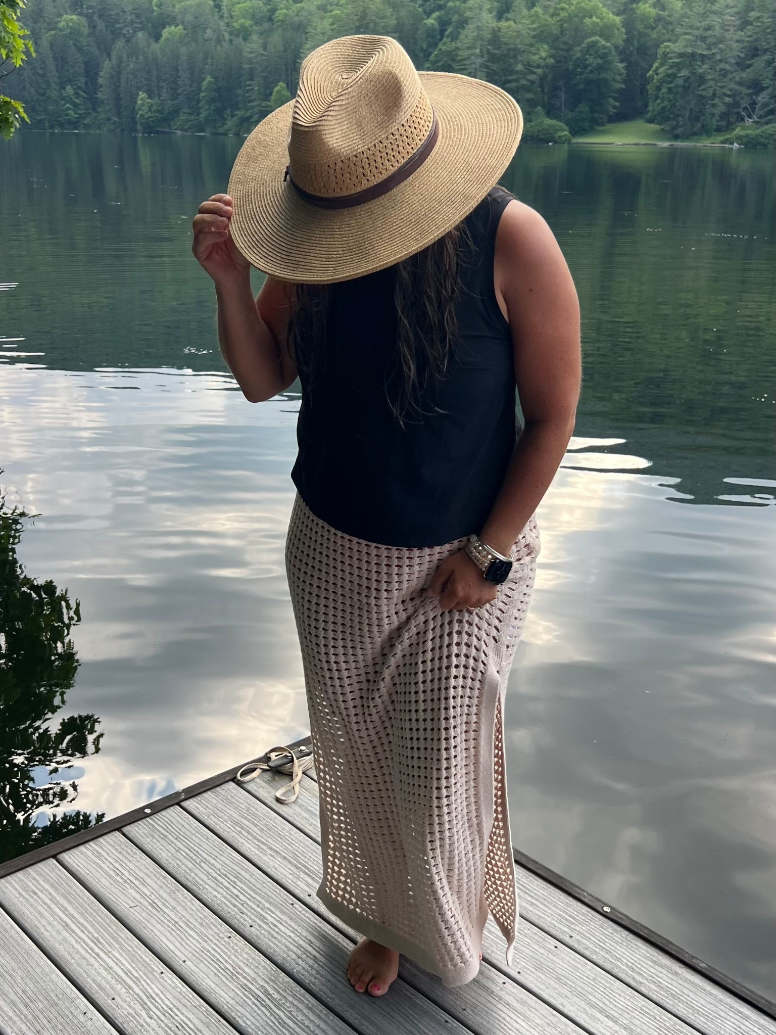 Chić Coverup Skirt Perfection 

This coverup skirt is destined to be worn somewhere tropical. For now, the lake will do. Easy and breezy and the perfect color! It’s currently on sale! 

I’m almost 5 ft and it fits perfect in the length. Meant to be midi length. I’m wearing a small, but could have sized down  

#LTKSeasonal #LTKSummerEdit #LTKPetite