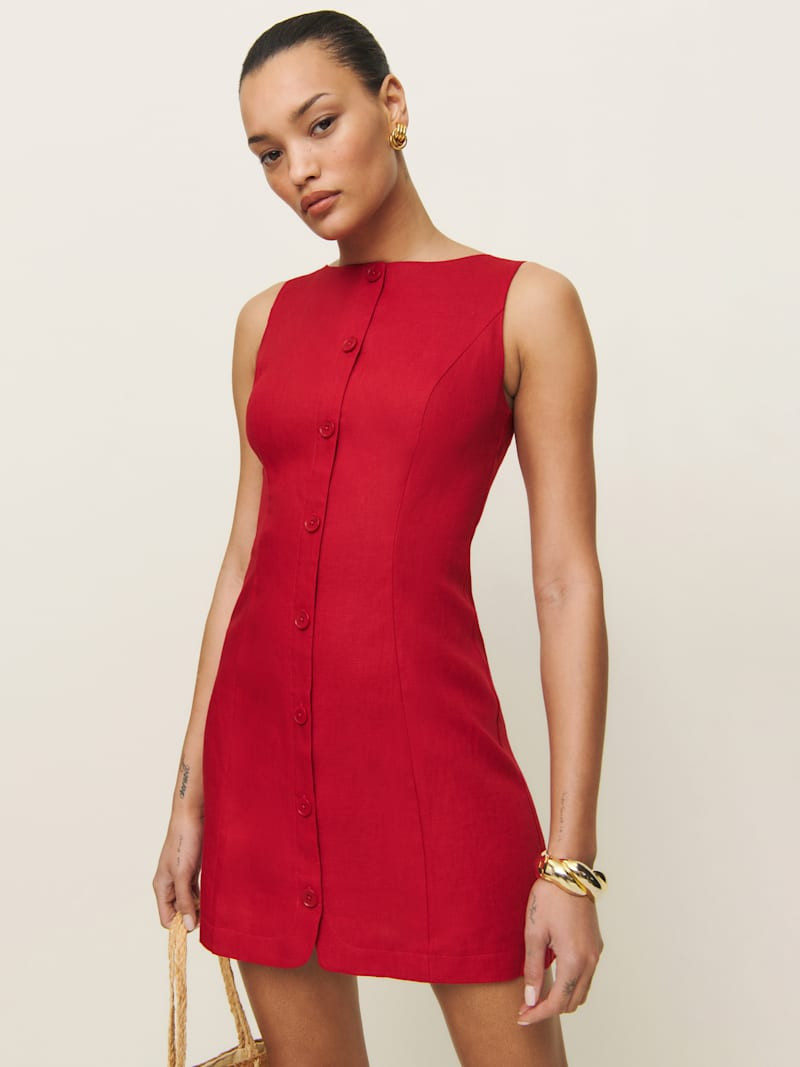 Zarae Linen Dress | Reformation (Global)