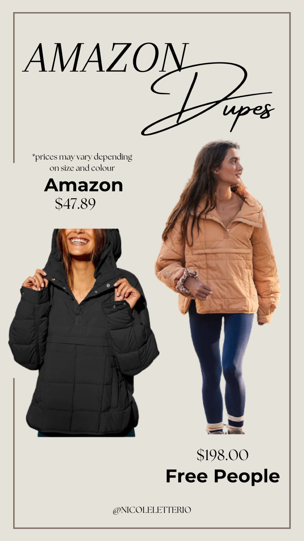 Amazon dupe. Free People Pippa Packable Pullover Puffer  

#LTKsalealert #LTKSeasonal #LTKstyletip