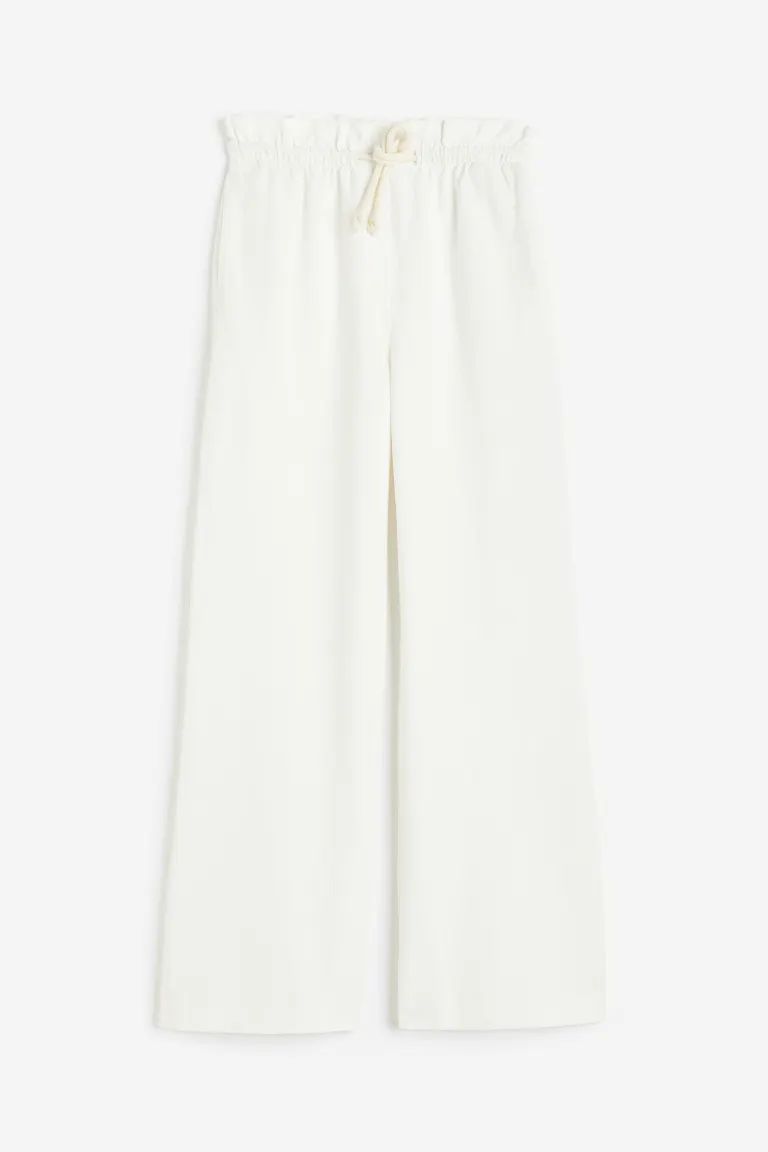 Wide-leg Linen-blend Pants | H&M (US)