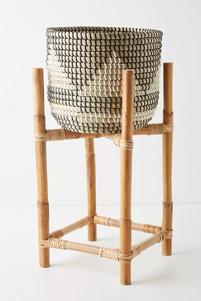 Woven Jahala Planter | Anthropologie (US)