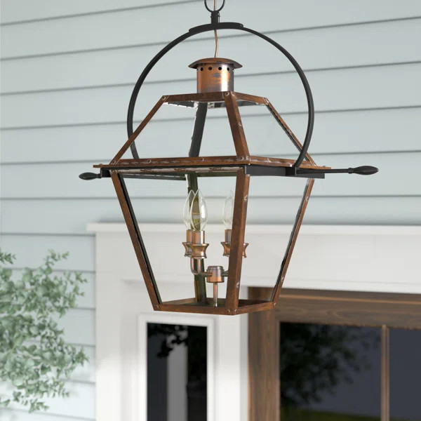 Angecourt 4 -Bulb 29.5'' H Outdoor Hanging Lantern | Wayfair North America