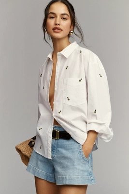 The Shrunken Bennet Buttondown Shirt by Maeve | Anthropologie (US)