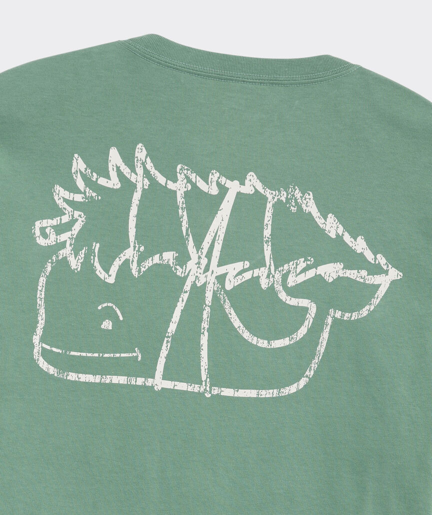 Vintage Tree Whale Long-Sleeve Pocket Tee | vineyard vines
