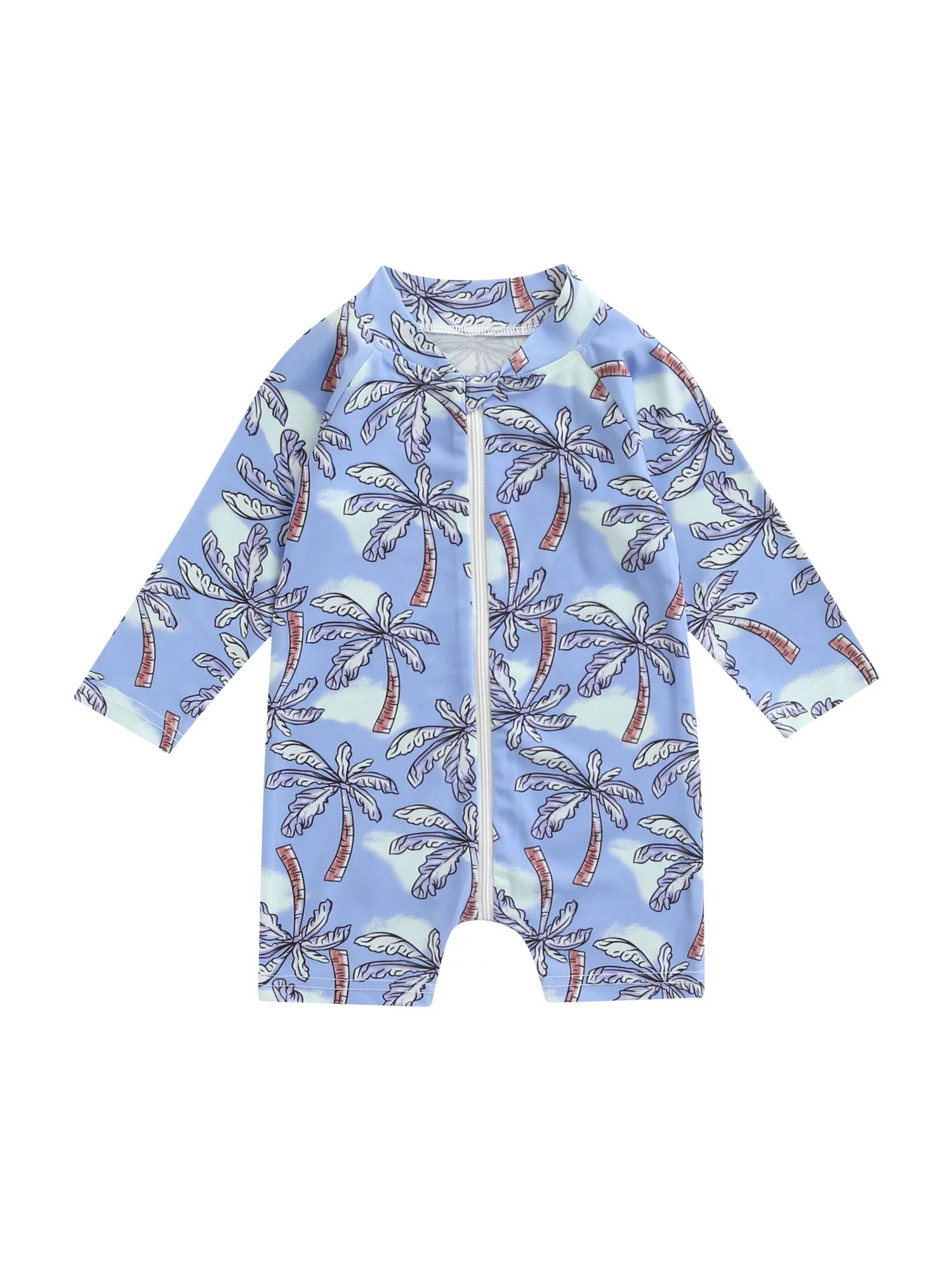 TheFound Toddler Baby Boys Girls Zipper Rash Guard Swimsuit UPF 50+ One Piece Beach Swimwear Bath... | Walmart (US)