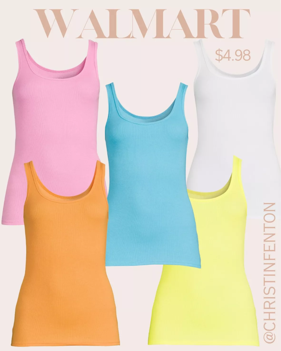 Time and Tru Women's Rib Tank Top curated on LTK