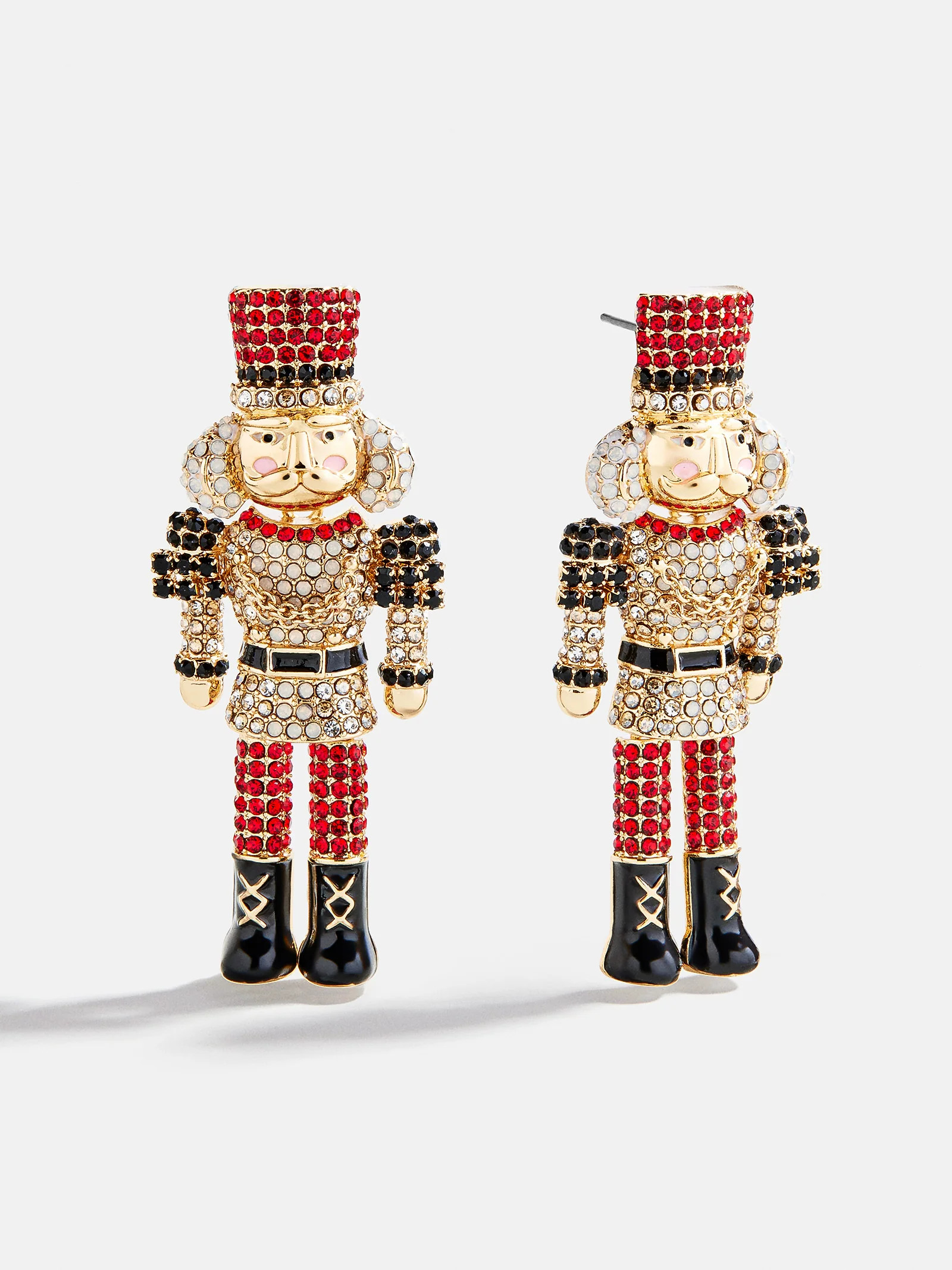 March of the Bling Statement Earrings - Red/Black | BaubleBar