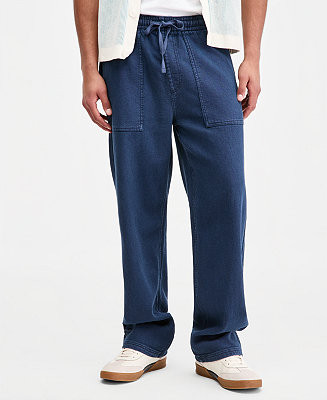 Men's Indigo Loose-Fit Jeans | Macy's