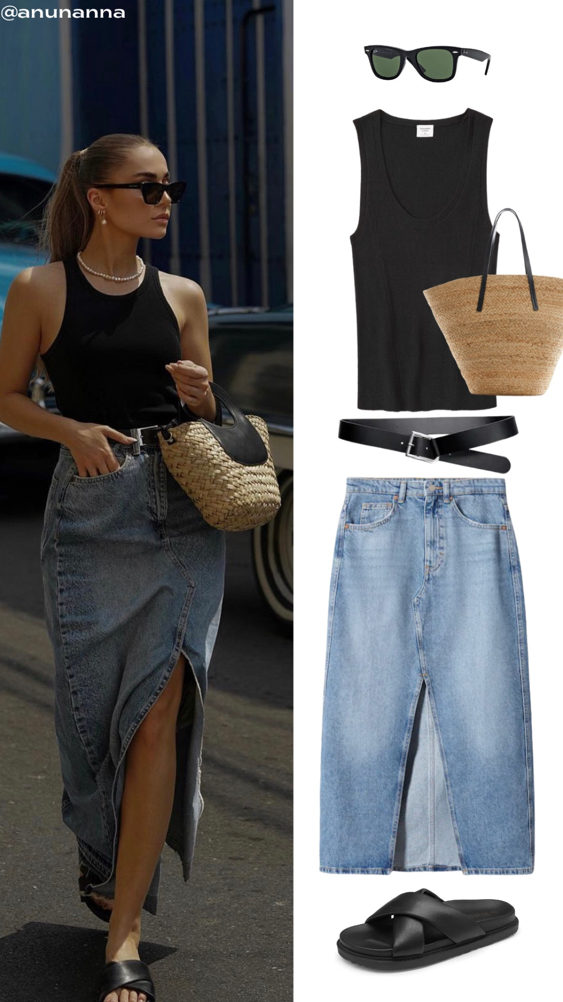 Long skirt styling idea for summer! 

#LTKunder100 #LTKstyletip #LTKfit