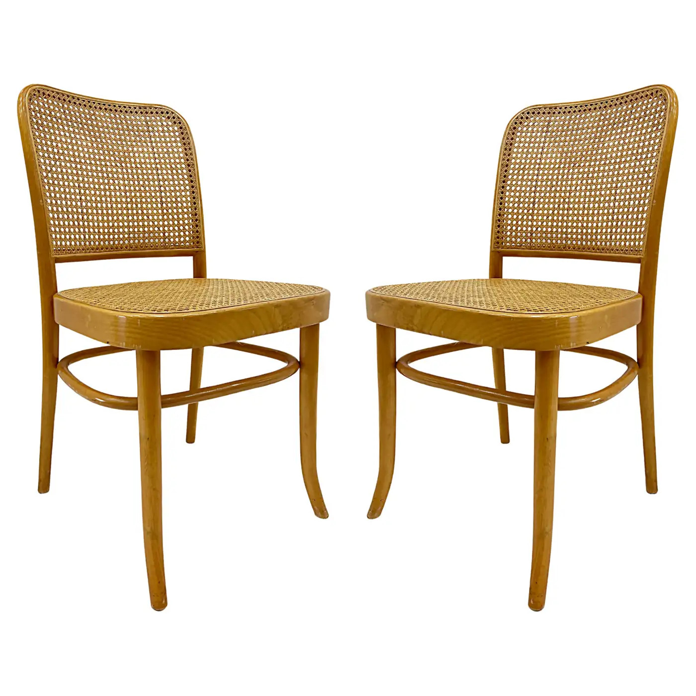 Salvatore Leone Vintage Bentwood Caned Chairs, Thonet Style For Sale at 1stDibs | 1stDibs