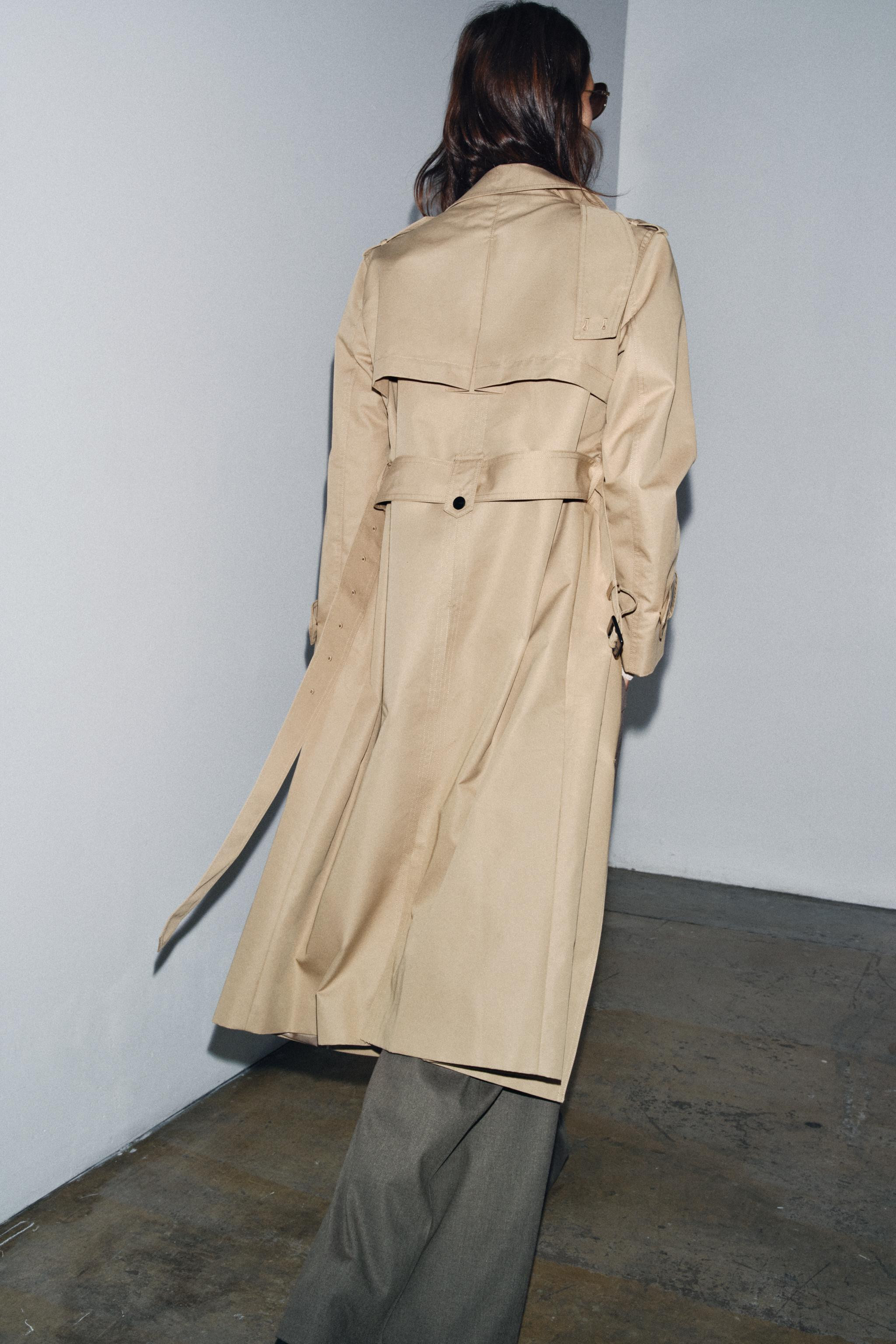 WATER REPELLENT DOUBLE-BREASTED TRENCH COAT ZW COLLECTION | Zara UK
