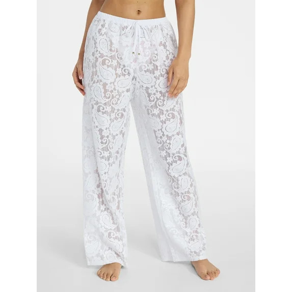 No Boundaries Lace Pants Swim Coverup, Women’s XXS-XXL | Walmart (US)