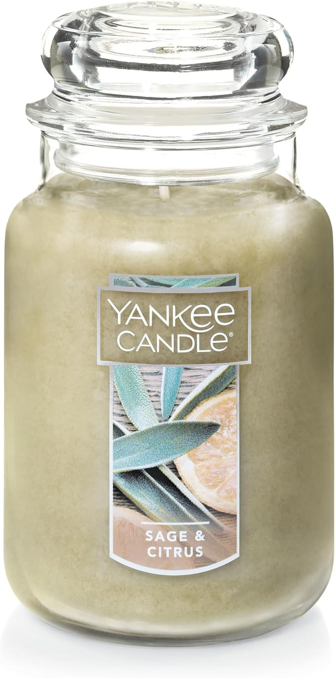Yankee Candle Scented Candle, Sage & Citrus, Original Large Jar Candle, 110-150 Hours of Burn Tim... | Amazon (CA)