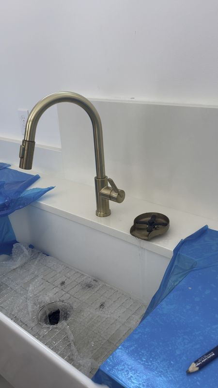 LINKING THE GOLD GLASS RINSER it’s literally amazing and matches our gold faucets perfectly!! This is so perfectfor sippy cups, shaler bottles for protien shakes, everything #newhome #kitchen #homedecor #hardware #brushedbrass #mattegold #newbuild #construction

#LTKhome #LTKbaby #LTKfamily