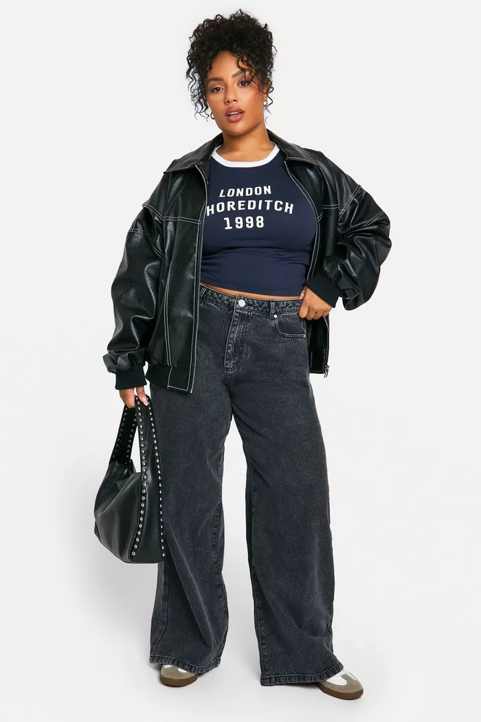 PLUS LONDON SHOREDITCH SLOGAN BABY T-SHIRT | boohoo (US & Canada)