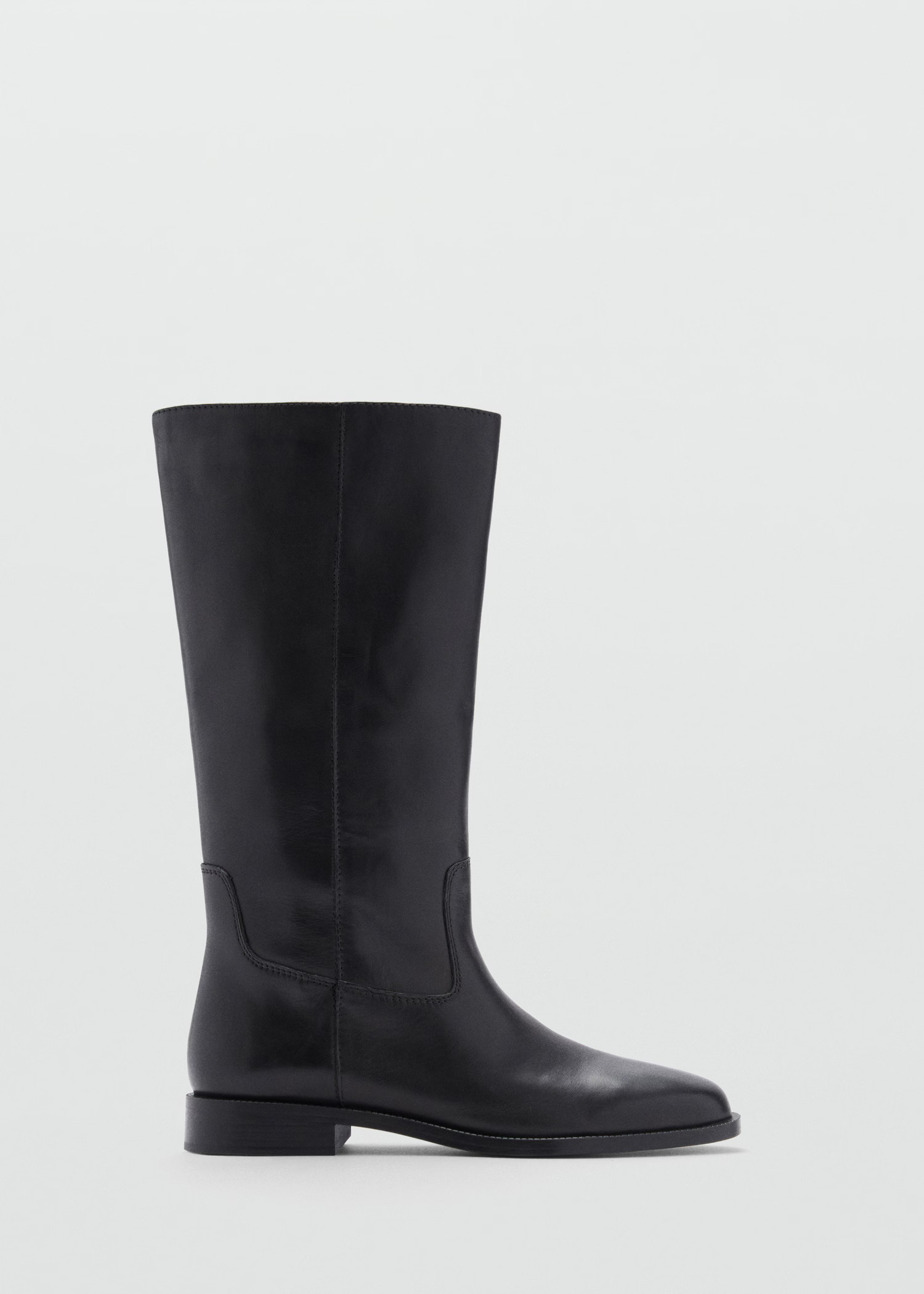 Knee-high leather boots - Women | MANGO USA | Mango (US/MX/AU)