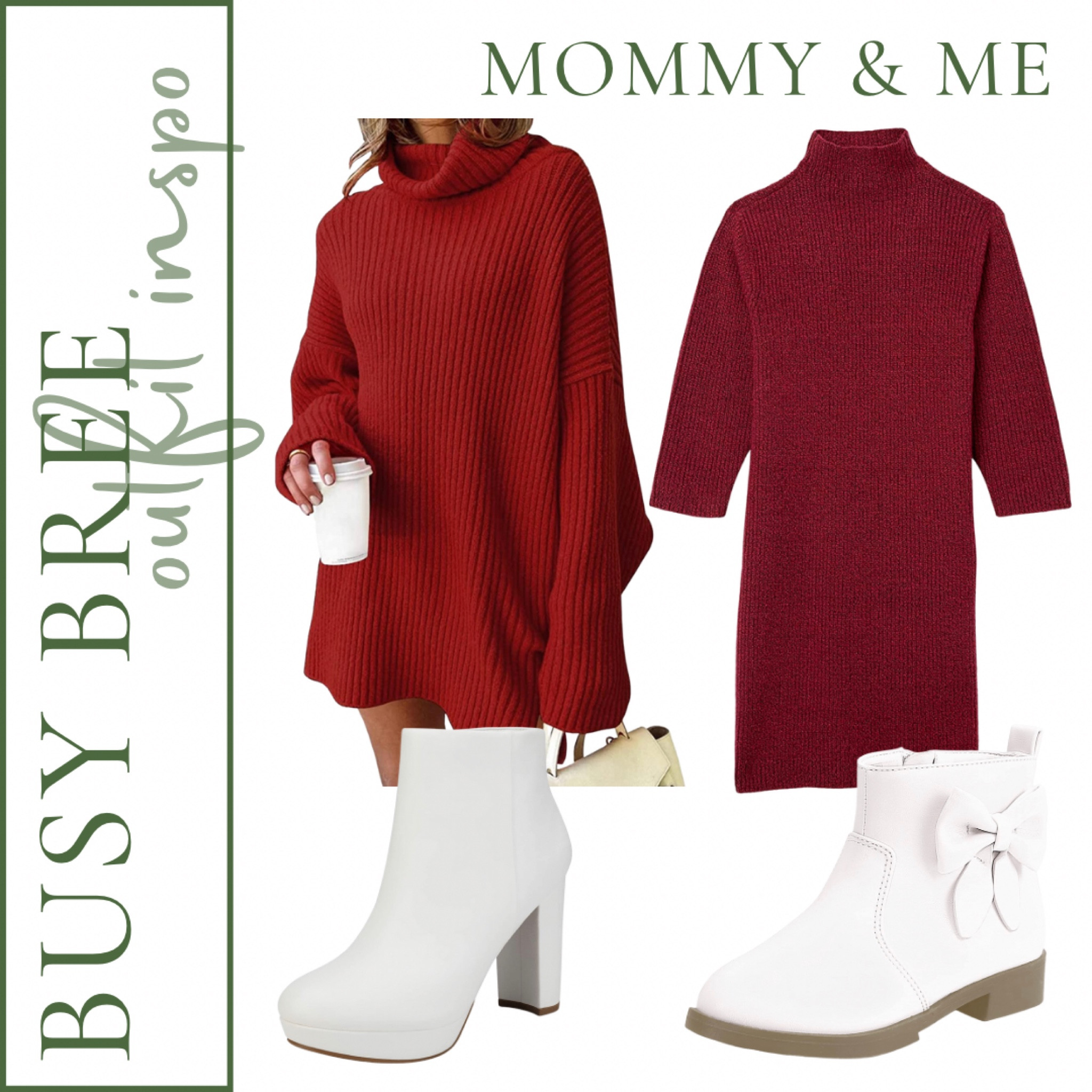 Mommy and me outfit, red dress outfit, red sweater dress, toddler sweater dress, toddler girl outfit 

#LTKfamily #LTKHoliday #LTKkids
