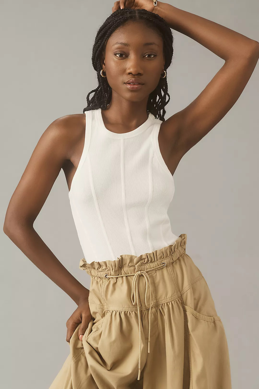 Pilcro Corset Rib Tank | Anthropologie (US)