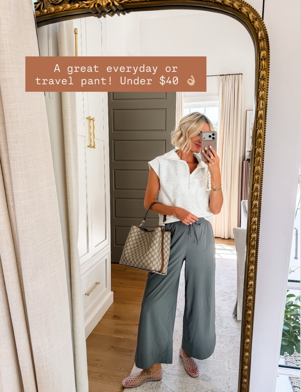 These pants are so comfortable! This would be the perfect look for travel! Wearing S!

Loverly Grey, Amazon, Target, travel outfit inspo, airport outfit, wide leg pants, athleisure

#LTKTravel
