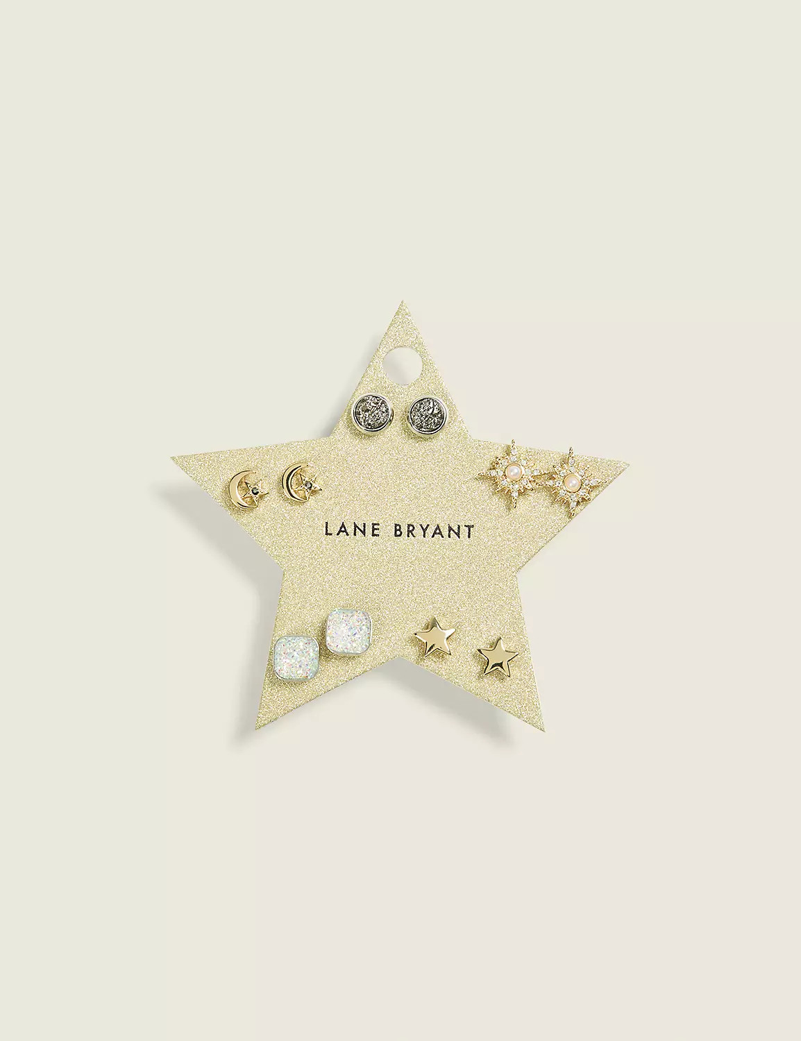 Star Mixed Metal Earring 5-Pack | Lane Bryant (US)
