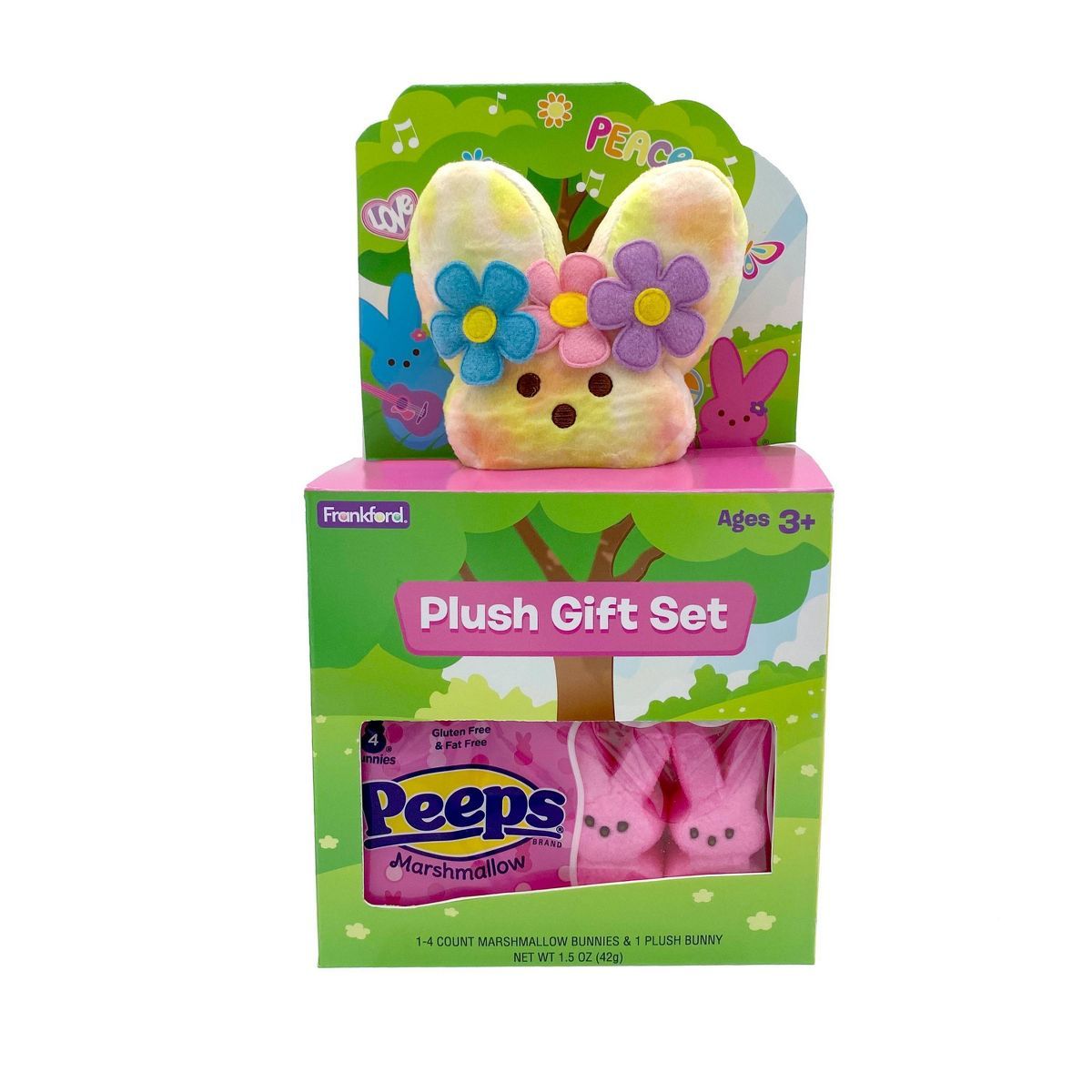 Peeps Easter Plush Flower Power Bunny - 1.5oz | Target