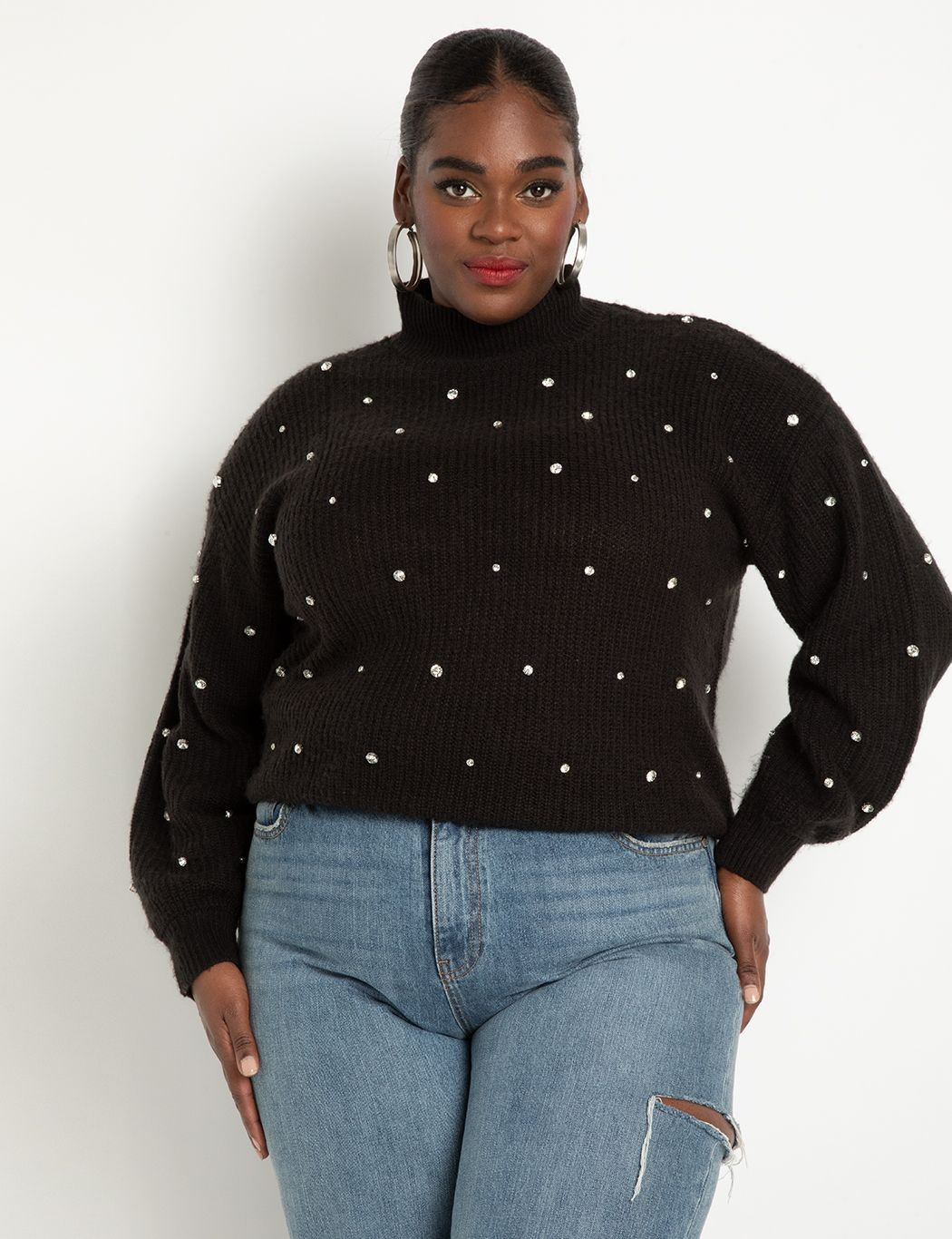 Embellished Sweater | Eloquii