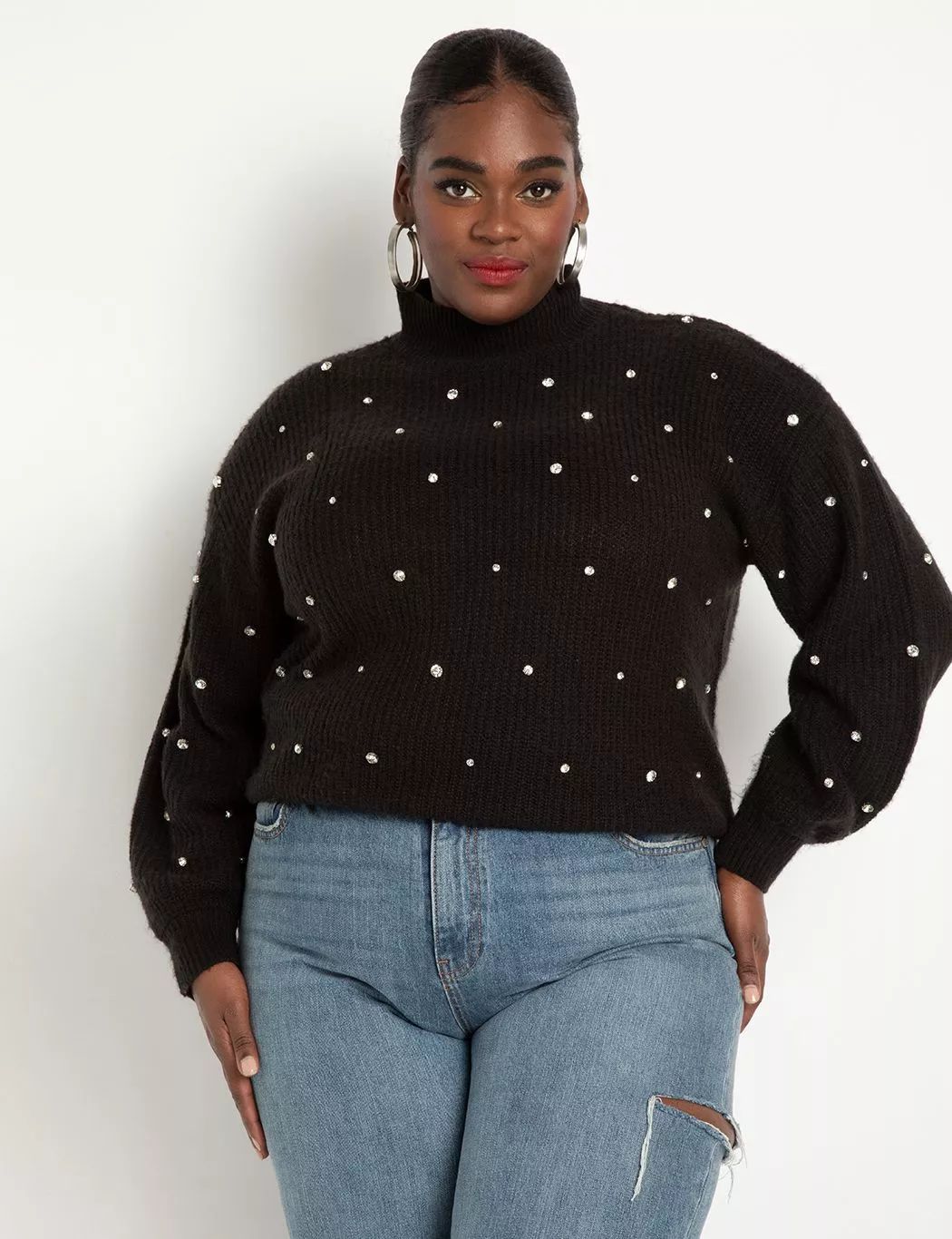 Embellished Sweater | Eloquii