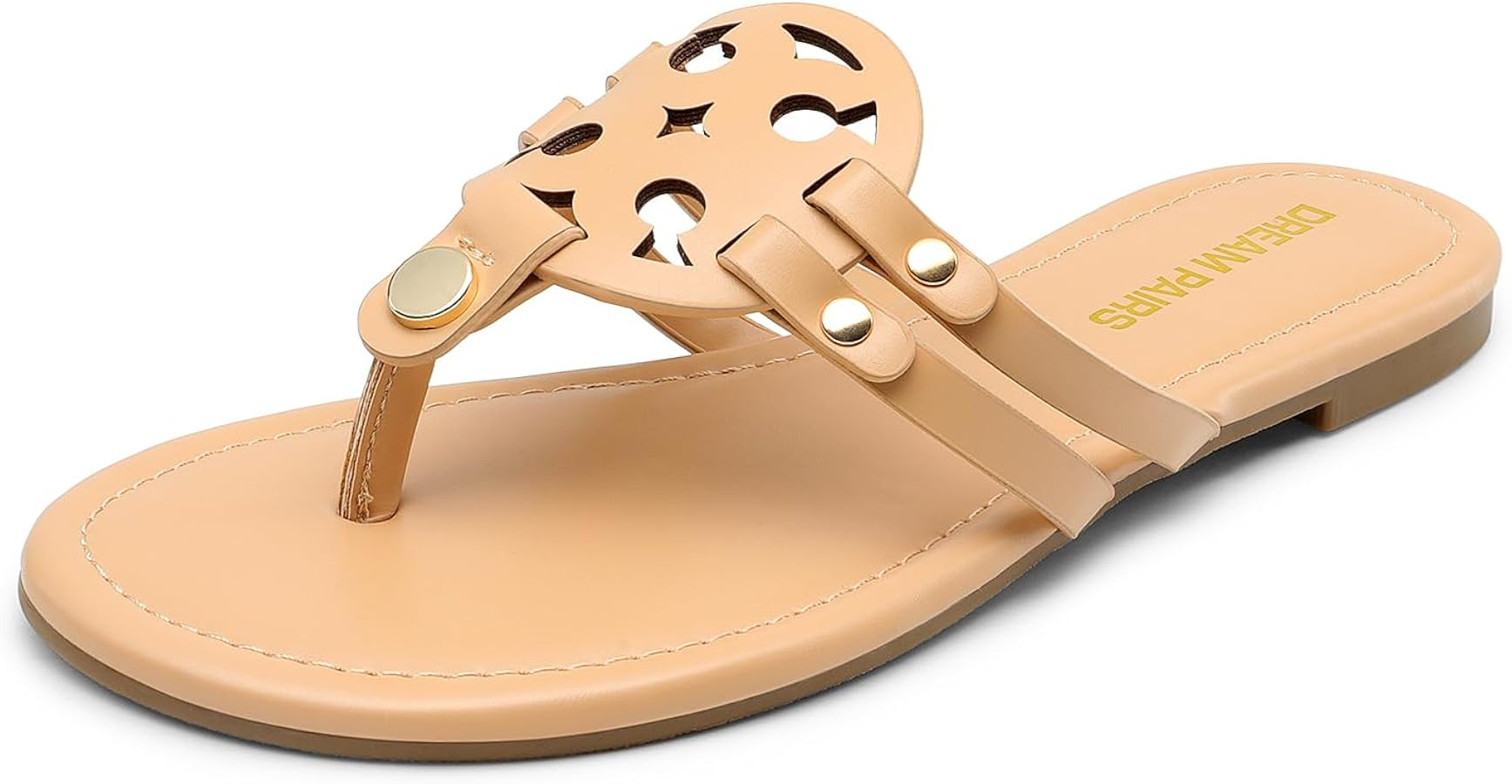 DREAM PAIRS Flip Flops for Women Comfortable Thong Flat Sandals for Summers Dress Beach | Amazon (US)