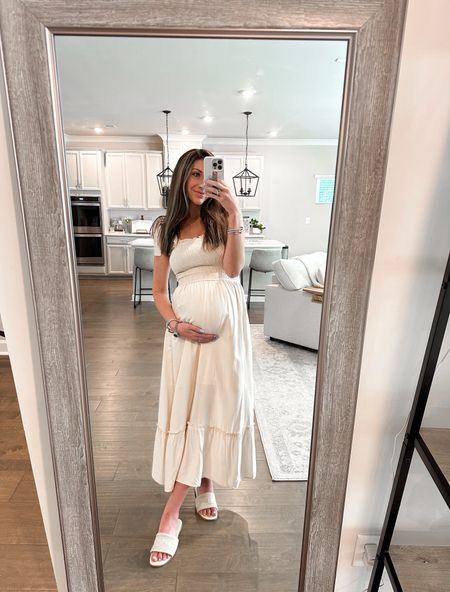 Today’s outfit for lunch! Wearing size small in the dress. Not maternity, but bump friendly! Target sandals fit true to size 



#LTKStyleTip #LTKFindsUnder50 #LTKBump