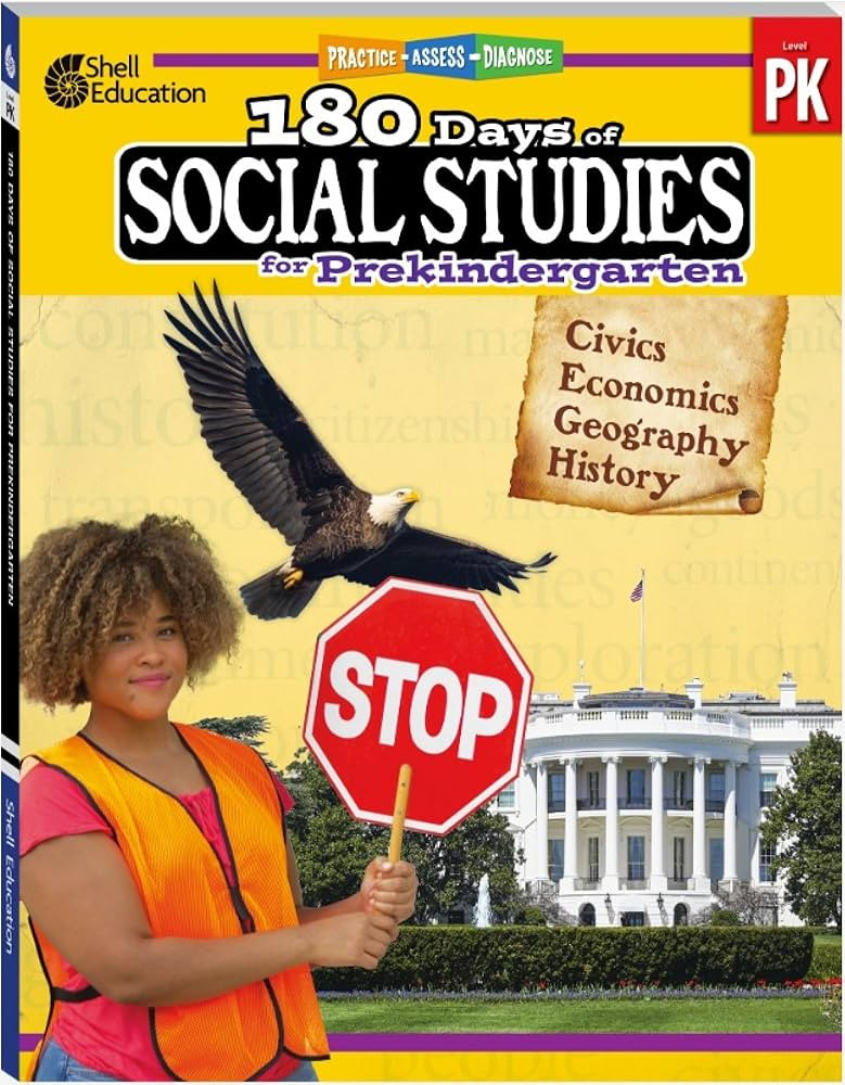 180 Days™: Social Studies for Pre-Kindergarten Practice Workbook for Classroom and Home, Cool a... | Amazon (US)