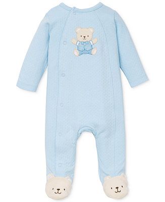 Baby Boys Cute Blue Bear Coverall | Macys (US)
