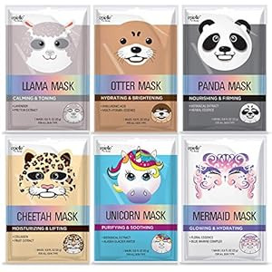 Epielle Character Sheet Masks | Animal Spa Mask | -For All Skin Types |spa gifts for women, Spa Gift | Amazon (US)