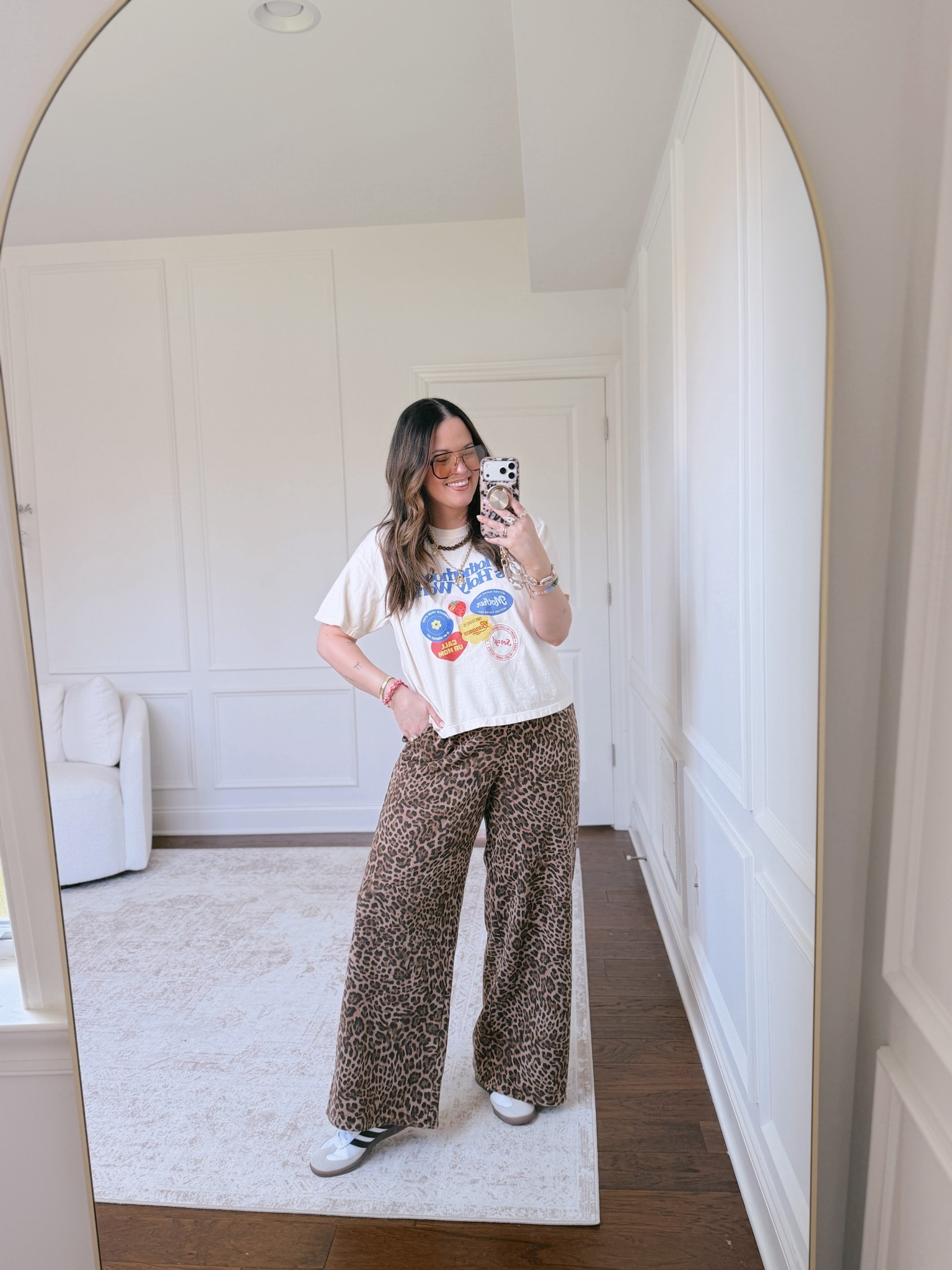 The cutest mom approved look! Wearing a large in the pants and an XL in the tee.. use code AMANDAROE10 for the tee.  

#LTKootd #LTKmomlife #LTKMidsize