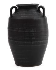 14in Three Handle Ceramic Vase | Marshalls