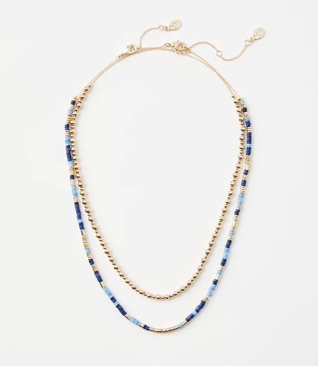 Beaded Layered Necklace | LOFT