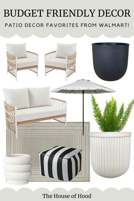 Our favorite patio decor deals from Walmart! Patio season, summer, porch decor 

#LTKhome #LTKSeasonal