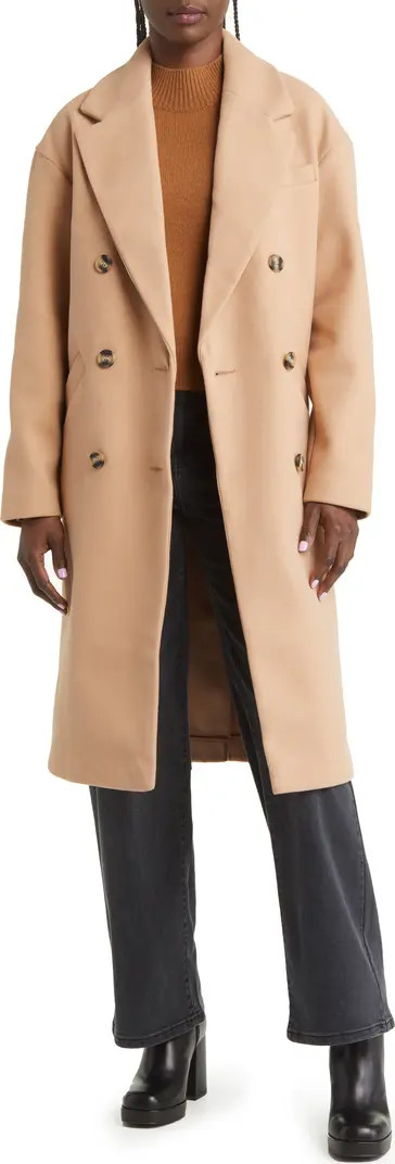 Topshop Leo Double Breasted Coat | Nordstrom | Nordstrom