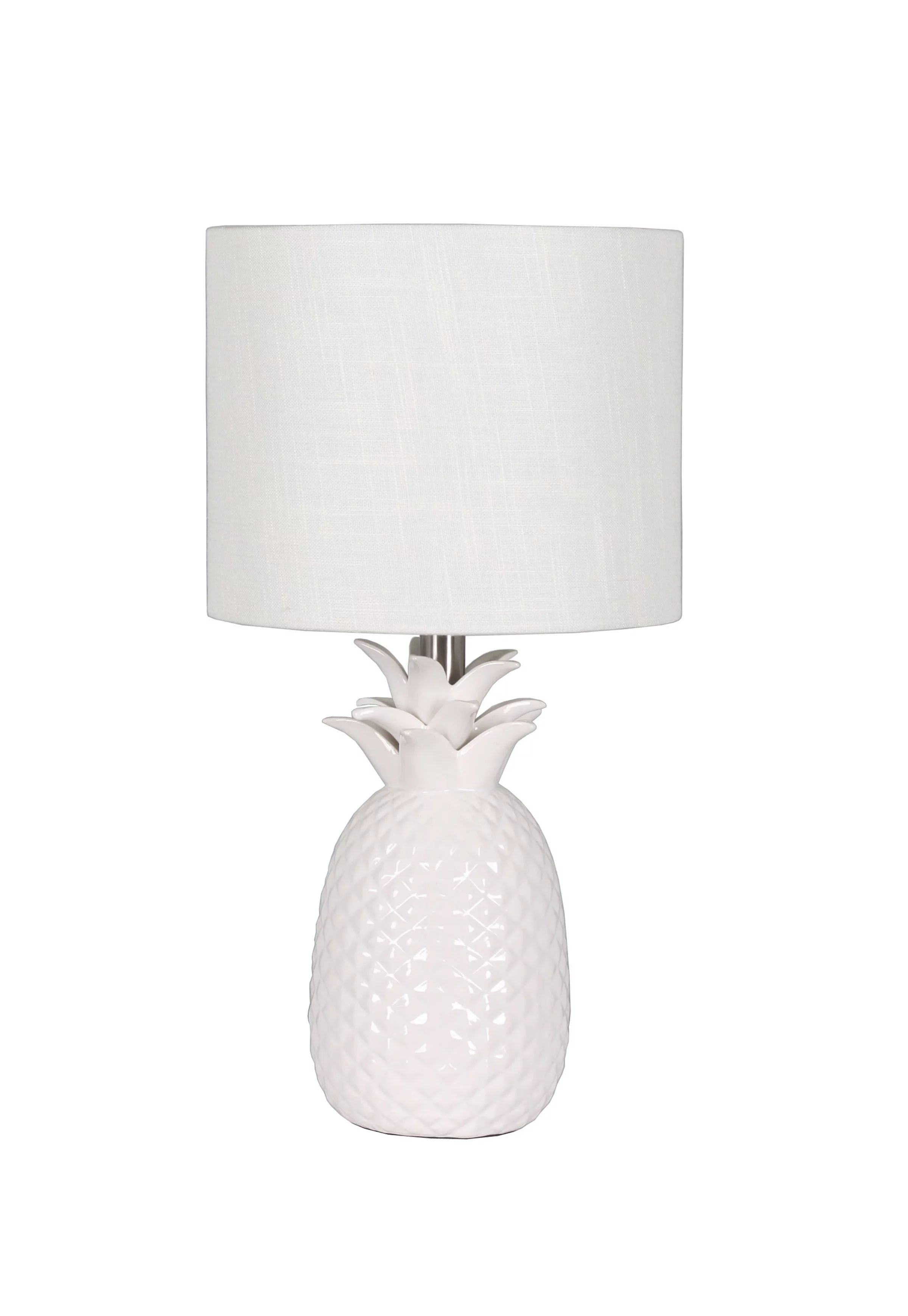 Simplee Adesso Pineapple Table Lamp, White | Walmart (US)