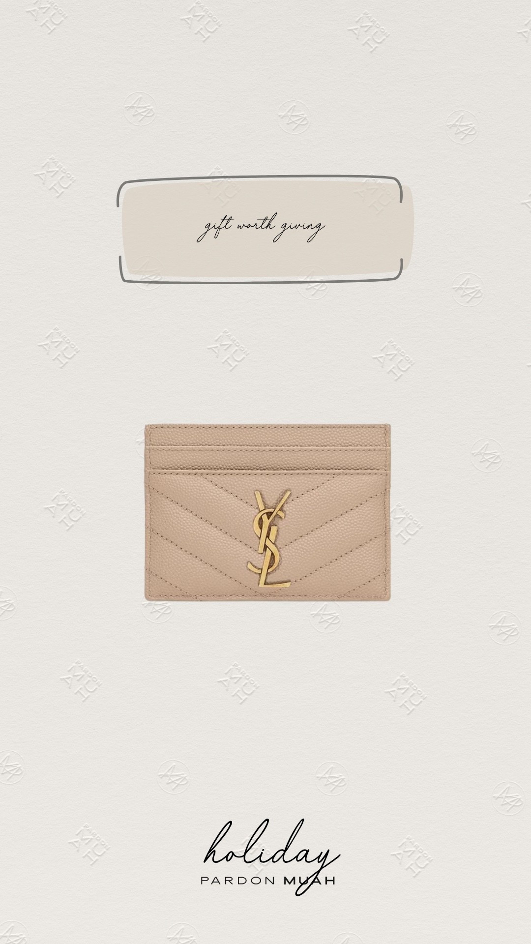 gift worth giving: ysl wallet

#LTKCyberWeek #LTKGiftGuide #LTKHoliday