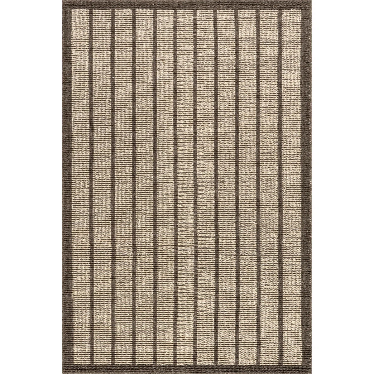 Eva Block Stripe Wool Area Rug | Wayfair North America