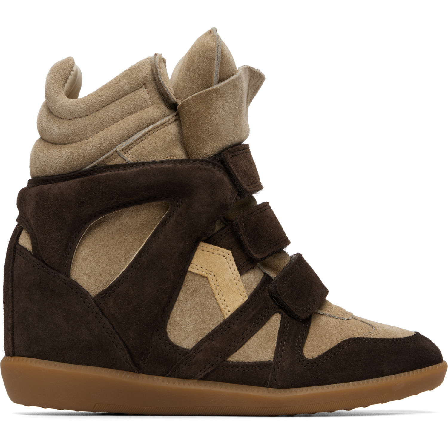 Isabel Marant Brown & Taupe Bekett Sneakers | SSENSE