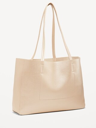 Faux Leather Tote Bag for Women | Old Navy (CA)