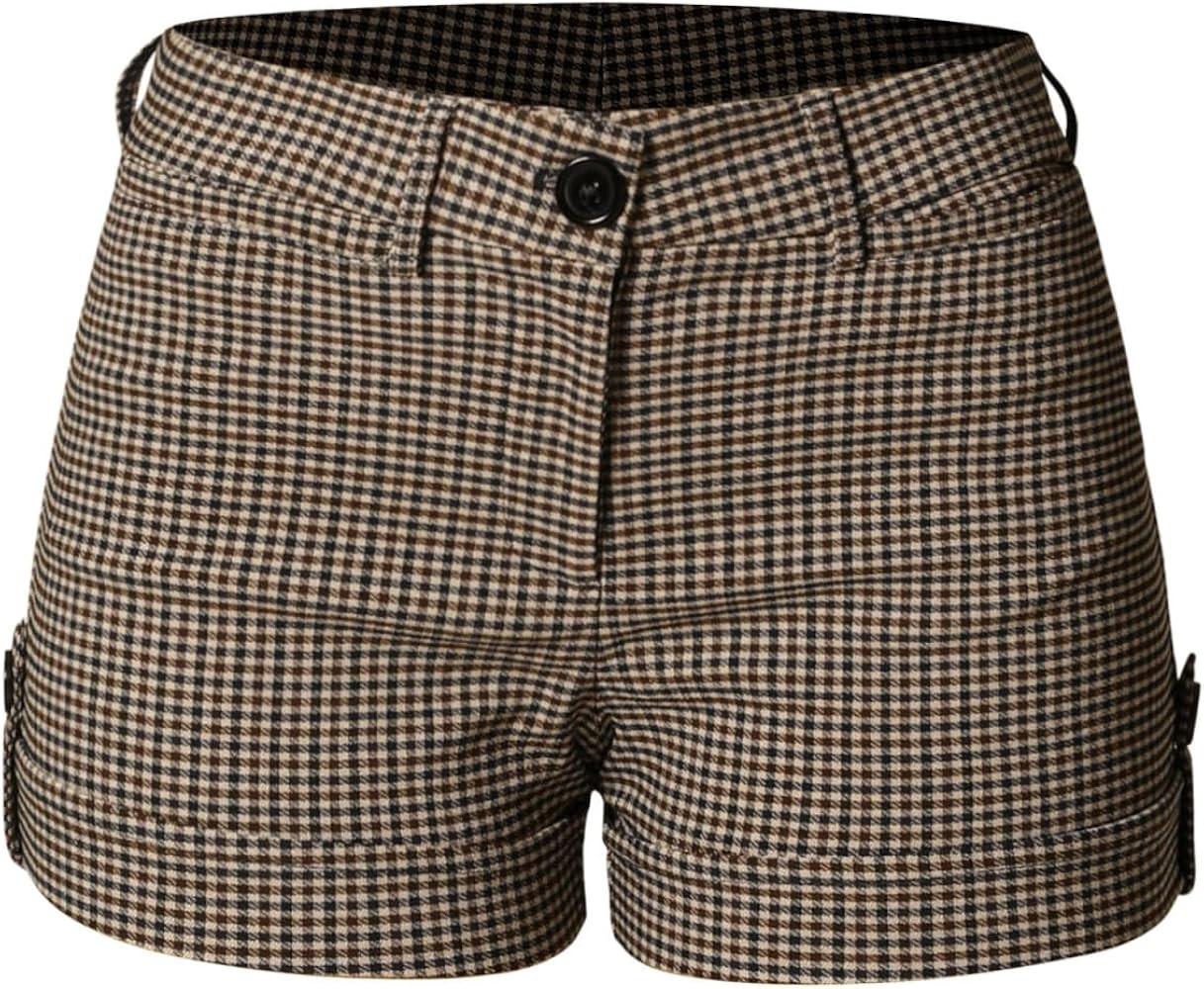 MixMatchy Women's Casual Body Enhancing Comfort Cuffed Shorts with Pockets | Amazon (US)