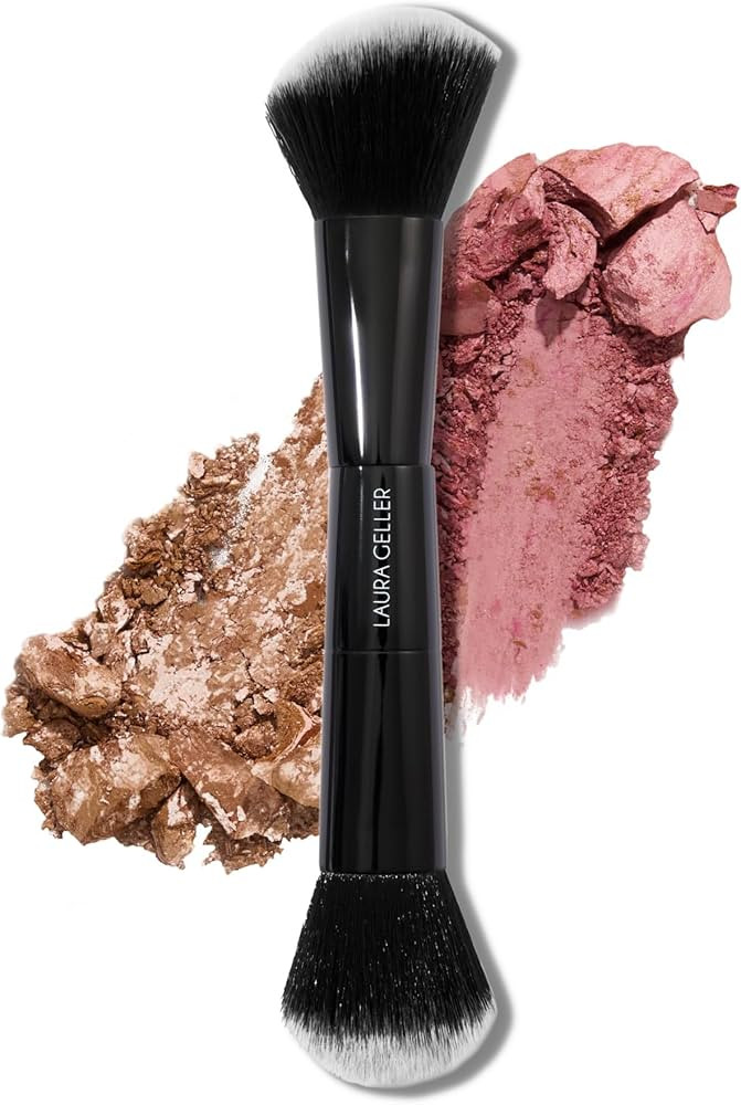 LAURA GELLER NEW YORK Dual-Ended Blush + Bronzer Brush - Blush Bronzer Contour Face Makeup Brush | Amazon (US)