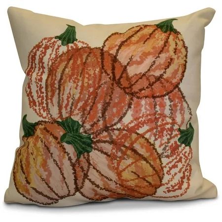 Simply Daisy 16" x 16" Pumpkin Pile Geometric Print Pillow | Walmart (US)